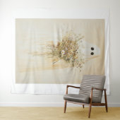 Tenture Fantôme lunatique avec Fleurs sauvages (En situation (horizontale))