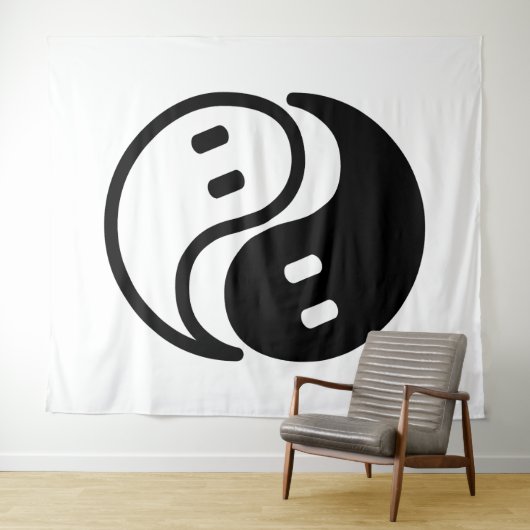 Tenture Fantôme Yin Yang (En situation (horizontale))