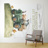 Tenture Farm Animals Tractor Birthday Photo Backdrop (En situation (horizontale))