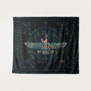 Tenture Farohar - Faravahar - Marbre et or de Fravashi