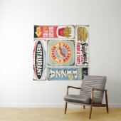 Tenture Fast food restaurants and diners retro signs colle (En situation (horizontale))