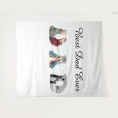 Tenture Father’s Day Gift for Dad \ Best Dad Ever (Devant (Horizontal))