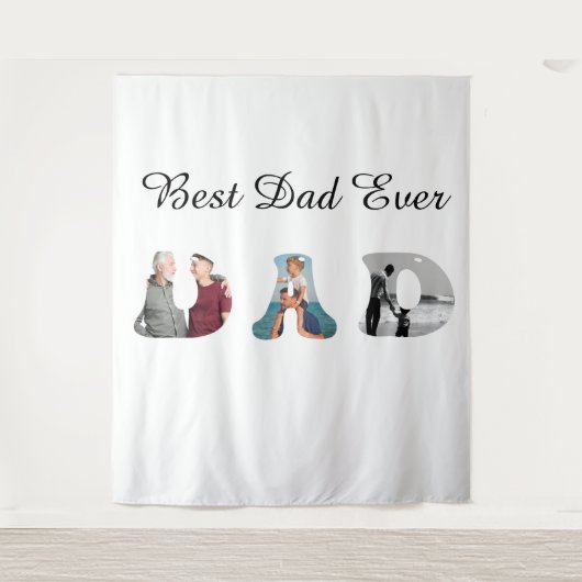 Tenture Father’s Day Gift for Dad \ Best Dad Ever (Devant)