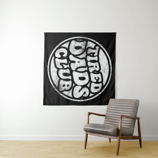 Tenture Fatigué Dads Club Funny (En situation (horizontale))