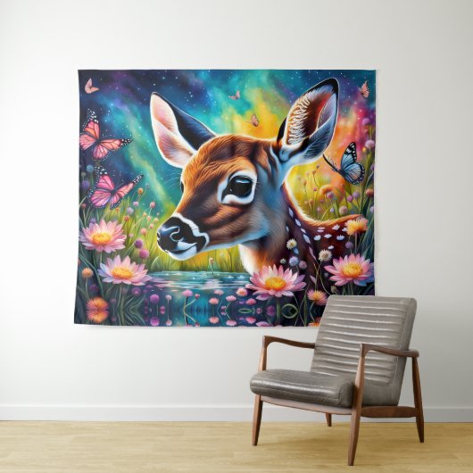 Tenture Faune dans Meadow Pond (En situation (horizontale))