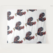 Tenture Faux Coq Patriotique Brodé (Devant (Horizontal))