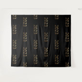 Tenture Faux Gold du Nouvel An 2023 Black Backdrop (Devant (Horizontal))