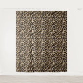 Tenture Faux Leopard Fur Motif | Chat sauvage (Devant)
