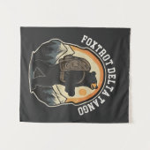 Tenture FDT résister à l'ours Foxtrot Delta Tango (Devant (Horizontal))