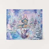 Tenture Fée de Noël magique et capricieuse (Devant (Horizontal))