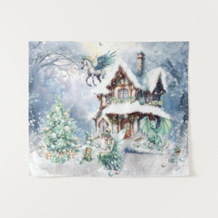 Tenture Fée de Noël Magique et Fantaisiste