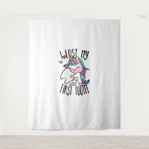 Tenture Fée des Dents Drôle - Licorne Mignonne J'ai Perdu