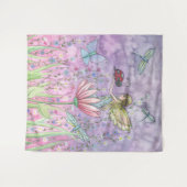 Tenture Fée mignonne avec l'aquarelle Ladybug (Devant (Horizontal))