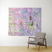 Tenture Fée mignonne avec l'aquarelle Ladybug (En situation (horizontale))