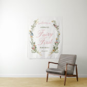 Tenture Fée Première Florale Vintage Bienvenue Anniversair (En situation)