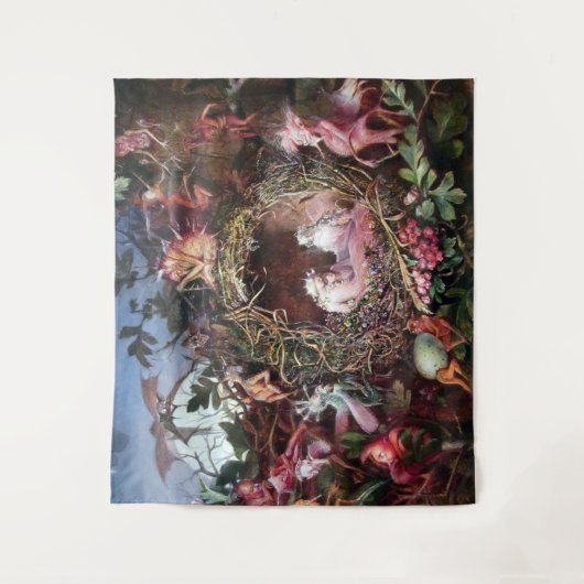 Tenture Fées dans un nid d'oiseaux, John Anster Fitzgerald (Devant)