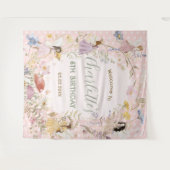 Tenture Fées Fleurs Fleurs sauvages Pré Accueil Anniversai (Devant (Horizontal))