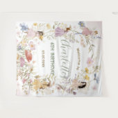 Tenture Fées Prairie Fleurie Fleurs Anniversaire Bienvenue (Devant (Horizontal))