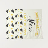 Tenture Félicitations à la promotion de diplômés Nom perso (Devant (Horizontal))