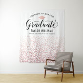 Tenture Félicitations à notre diplômé Fête de confettis Ro (En situation)