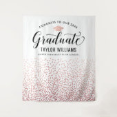 Tenture Félicitations à notre diplômé Fête de confettis Ro (Devant)