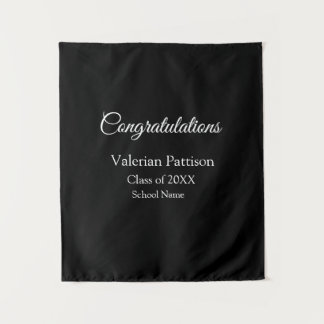 Tenture Félicitations au diplômé ajoutez le nom de l'école