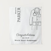 Tenture Félicitations Cérémonie de remise des diplômes Whi (Devant)