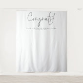 Tenture Félicitations Classe 2024 Photo Fond Diplômé Unive (Devant)