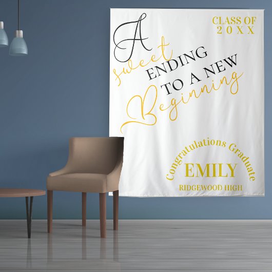 Tenture Félicitations Diplômé(e) 2025 graduation