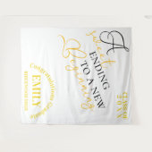 Tenture Félicitations Diplômé(e) 2025 graduation (Devant (Horizontal))