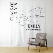 Tenture Félicitations diplômé(e) Nom 2025 diplômé(e) (En situation)