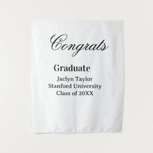 Tenture Félicitations diplômé nom université nom promotion