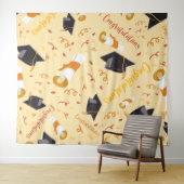 Tenture Félicitations d'obtention de diplôme (En situation (horizontale))