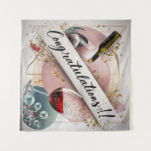 Tenture Félicitations Élégantes Murale #5 (Devant (Horizontal))