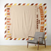 Tenture Félicitations et bières Toile de fond anniversaire (En situation (horizontale))