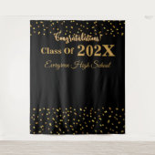 Tenture Félicitations Graduation Photo Booth Backdrop (Devant)