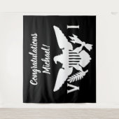 Tenture Félicitations Îles Vierges américaines Drapeau noi (Devant)