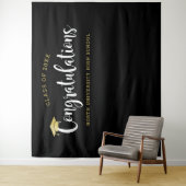 Tenture Félicitations pour la fête de remise des diplômes  (En situation)