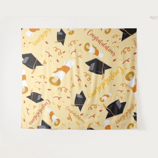 Tenture Félicitations pour la remise des diplômes (Devant (Horizontal))