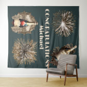 Tenture Félicitations pour la remise des diplômes, célébra (En situation (horizontale))