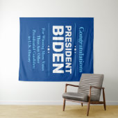 Tenture Félicitations Président Biden Candidat le plus vot (En situation (horizontale))