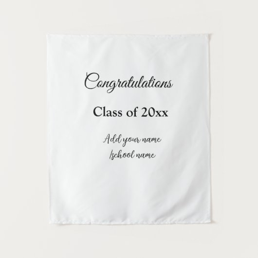 Tenture Félicitations simples pour la remise des diplômes, (Devant)