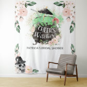 Tenture Félicitations Sorcières Décor de Fond de Fête de F (En situation)