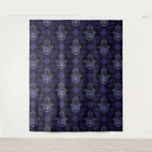 Tenture Felt noir et violet look Hamsa main (Devant)