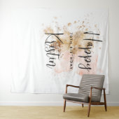 Tenture Femme 70e anniversaire Photo Booth fond (En situation (horizontale))