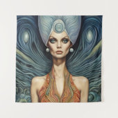 Tenture Femme Alien Fantastique (Devant)
