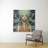 Tenture Femme Alien modèle (En situation)