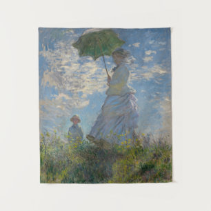Tenture Femme avec parasol - Madame Monet et son fils