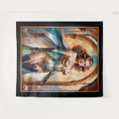 Tenture Femme dans l'opulent or turquoise Attrait par Xzen (Devant (Horizontal))