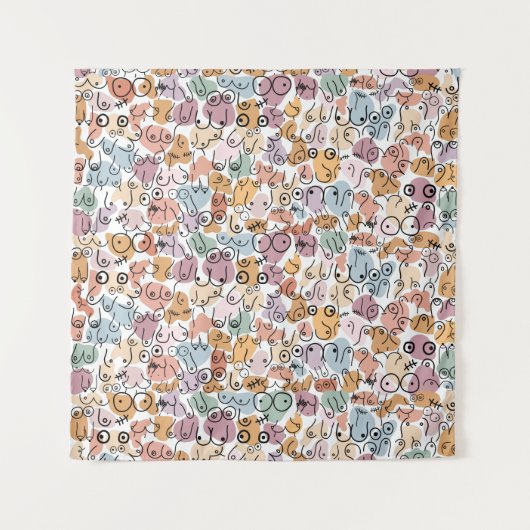 Tenture femme drôle féministe (Devant)